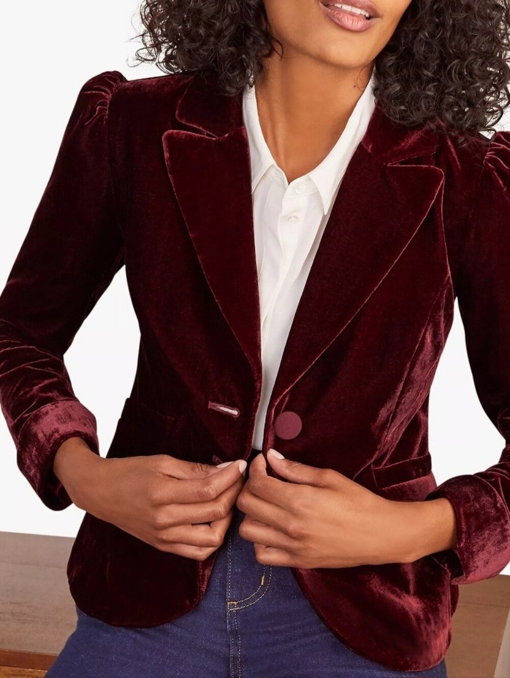 Ann Taylor Loft Petite Unique Velvety Silk Blend Blazer Size 00P New Without Tag